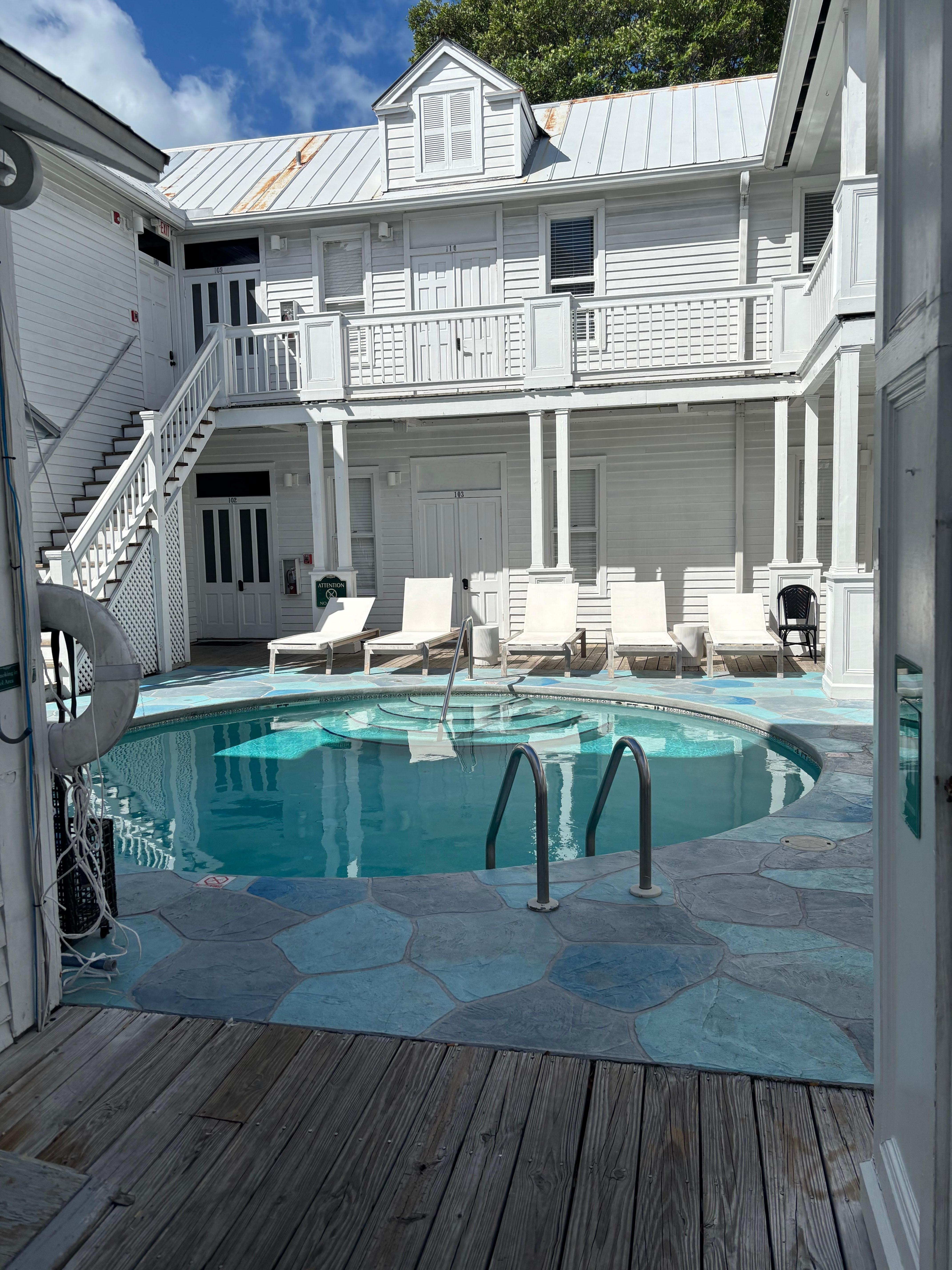 Pool. Room was upstairs 