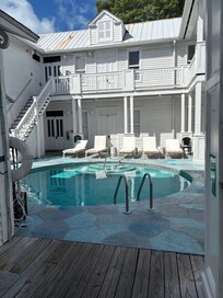 Pool. Room was upstairs