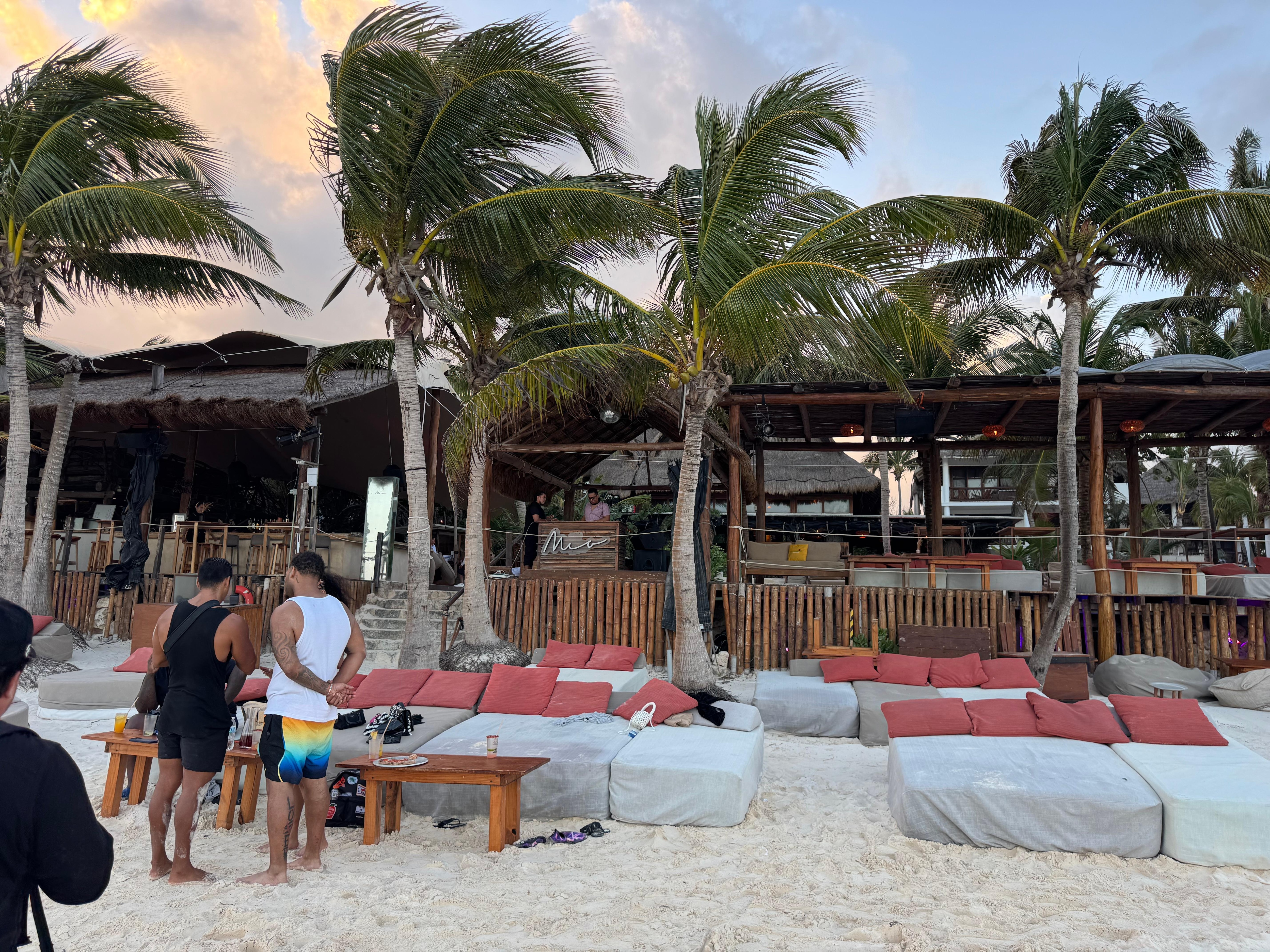 Restaurant and DJ on the beach music is played 11 AM to 7 PM daily