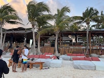 Restaurant and DJ on the beach music is played 11 AM to 7 PM daily
