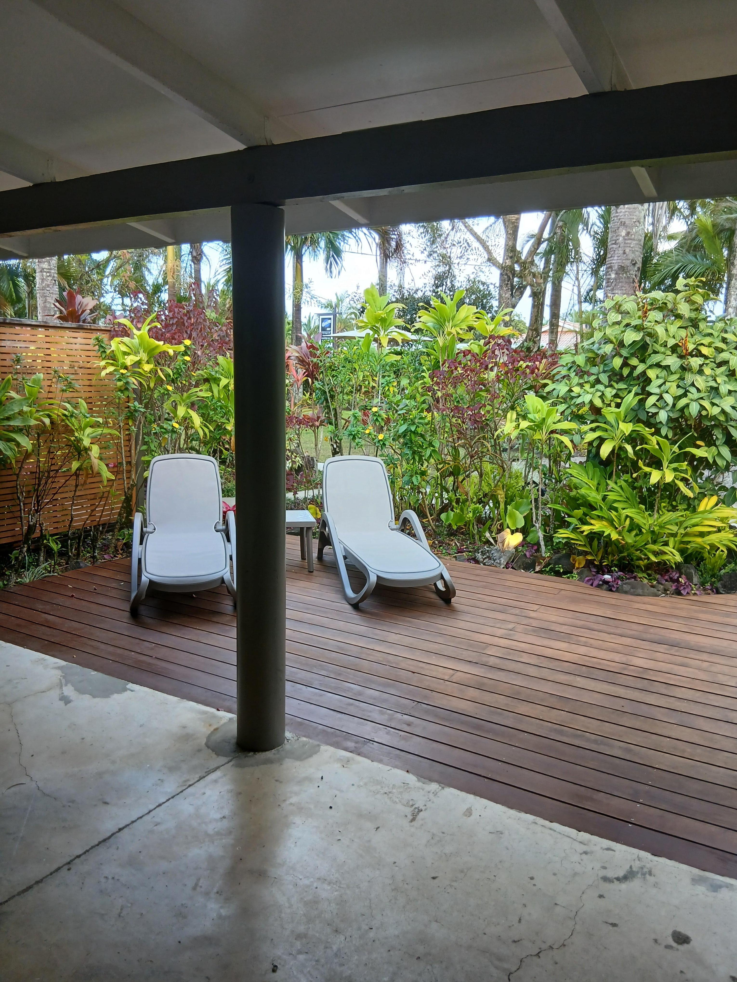 Outside the front door