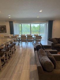 The Kitchen, Dining, and Living room - awesome space for large group.