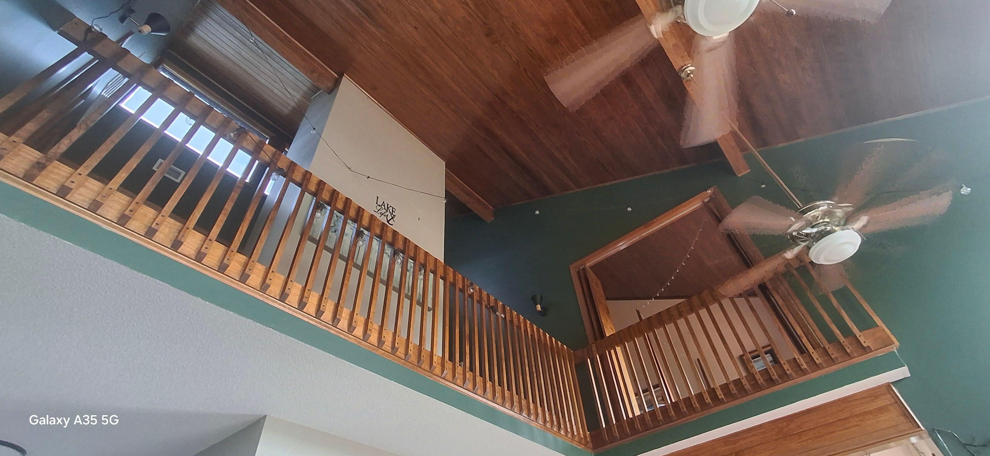 Looking up to the top floor with 2 bedrooms 