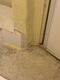 Cracks, chips, grime and hair