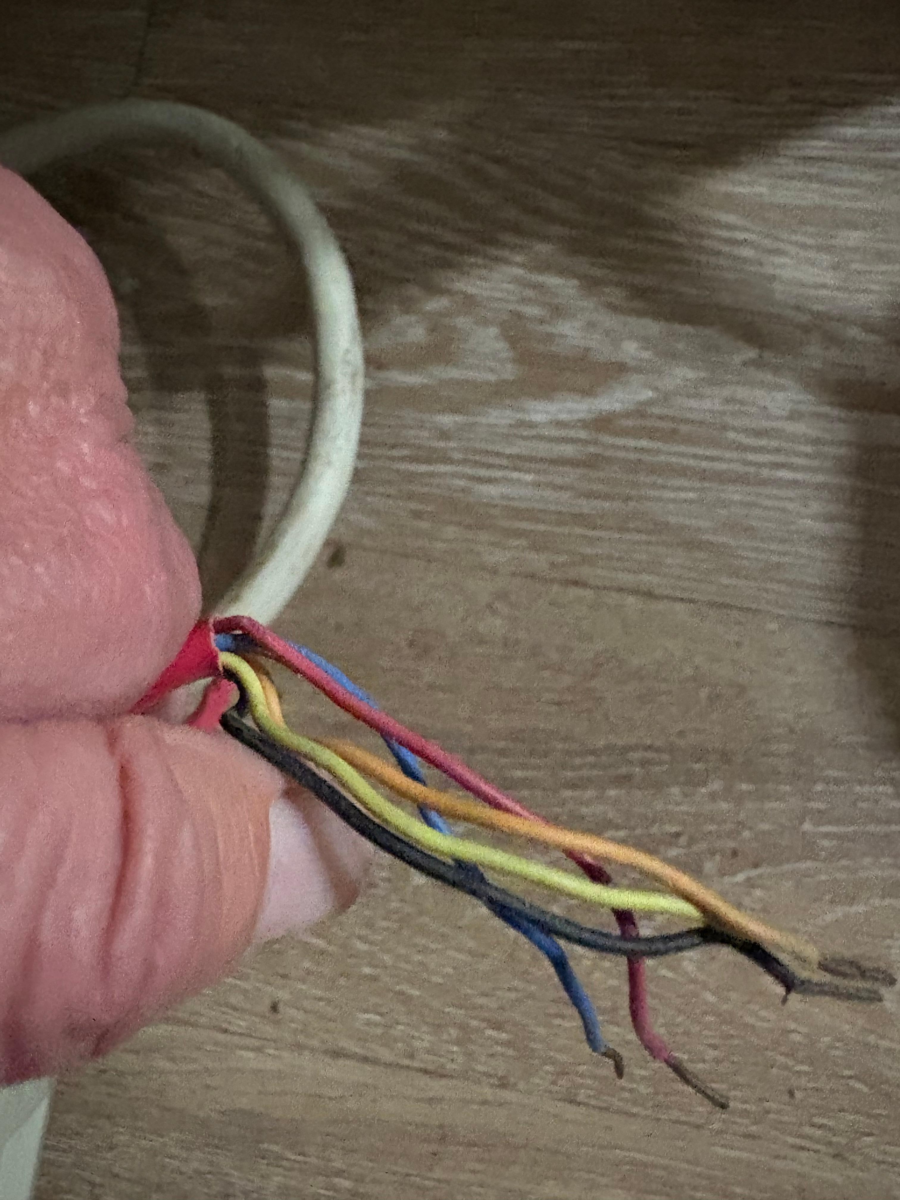 Wire is left opening as as far as after maintenance Man came to fix heater