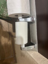 Toilet paper holder that has NEVER been cleaned