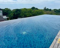 Infinity pool on rooftop