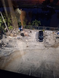 The back of the hotel