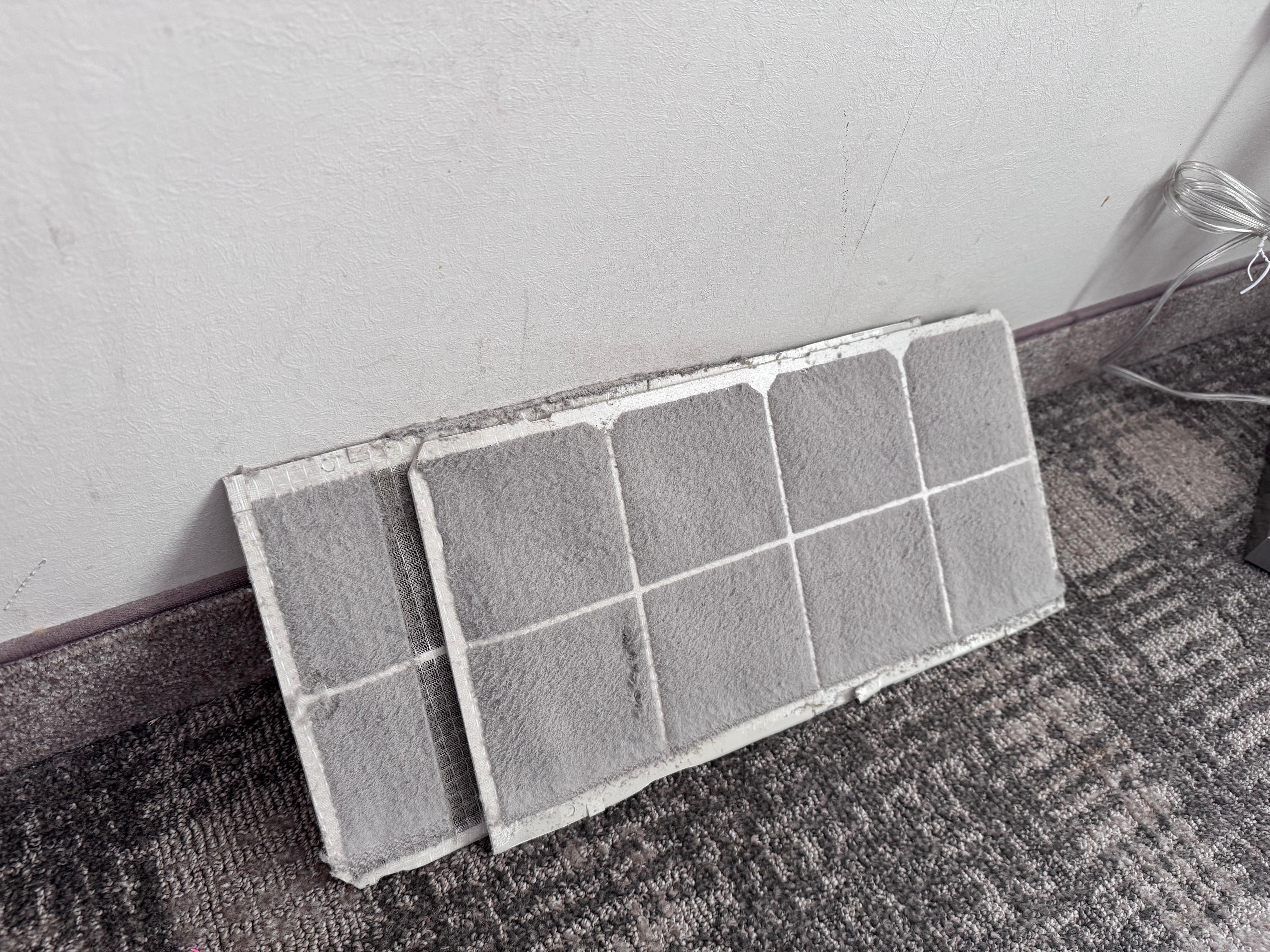 Caked with years of dust 