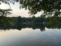 Early morning view from the deck-so peaceful. The water was just like glass!