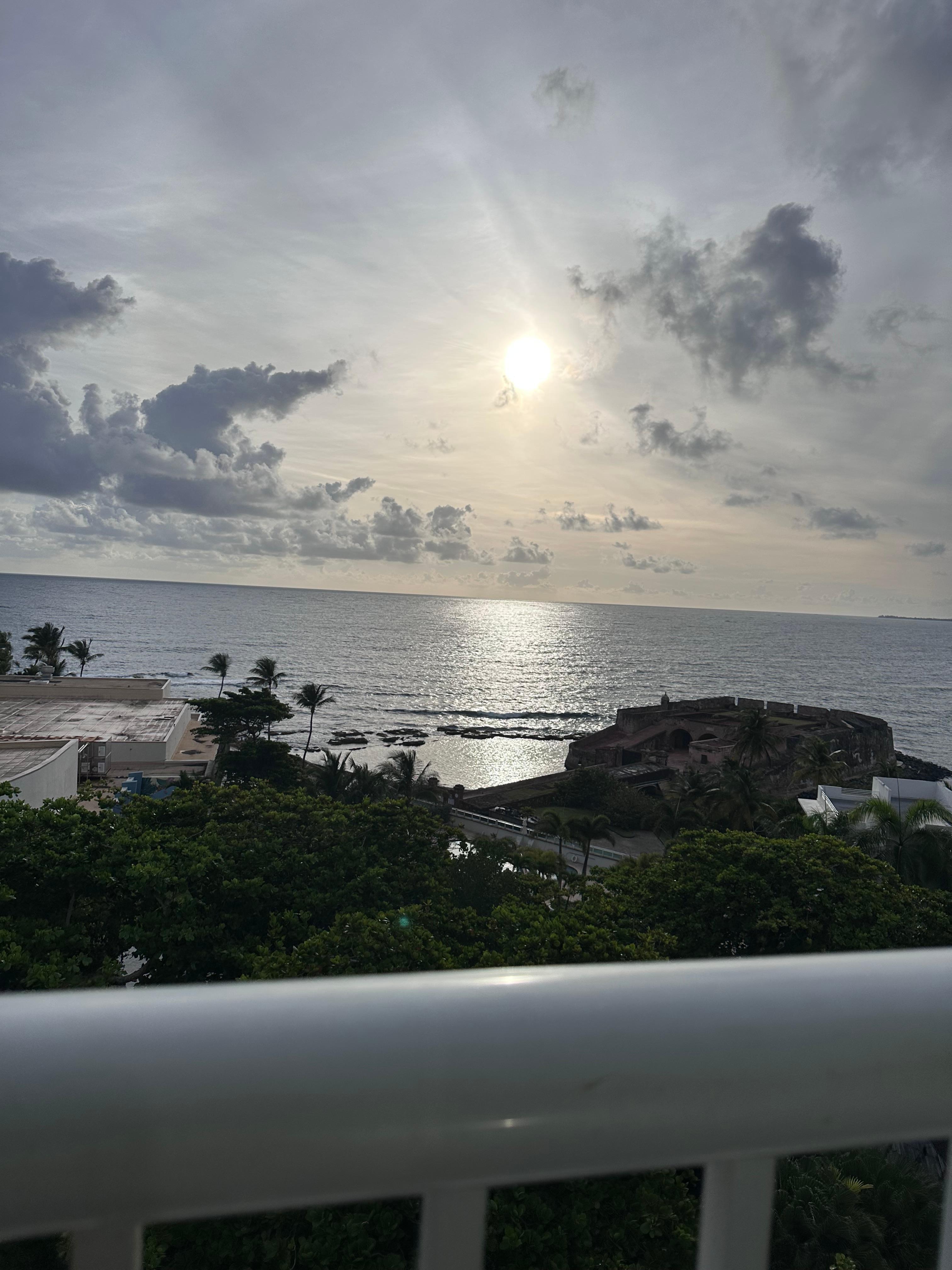 Sunrise from our balcony was stunning