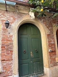 Front door of apartment