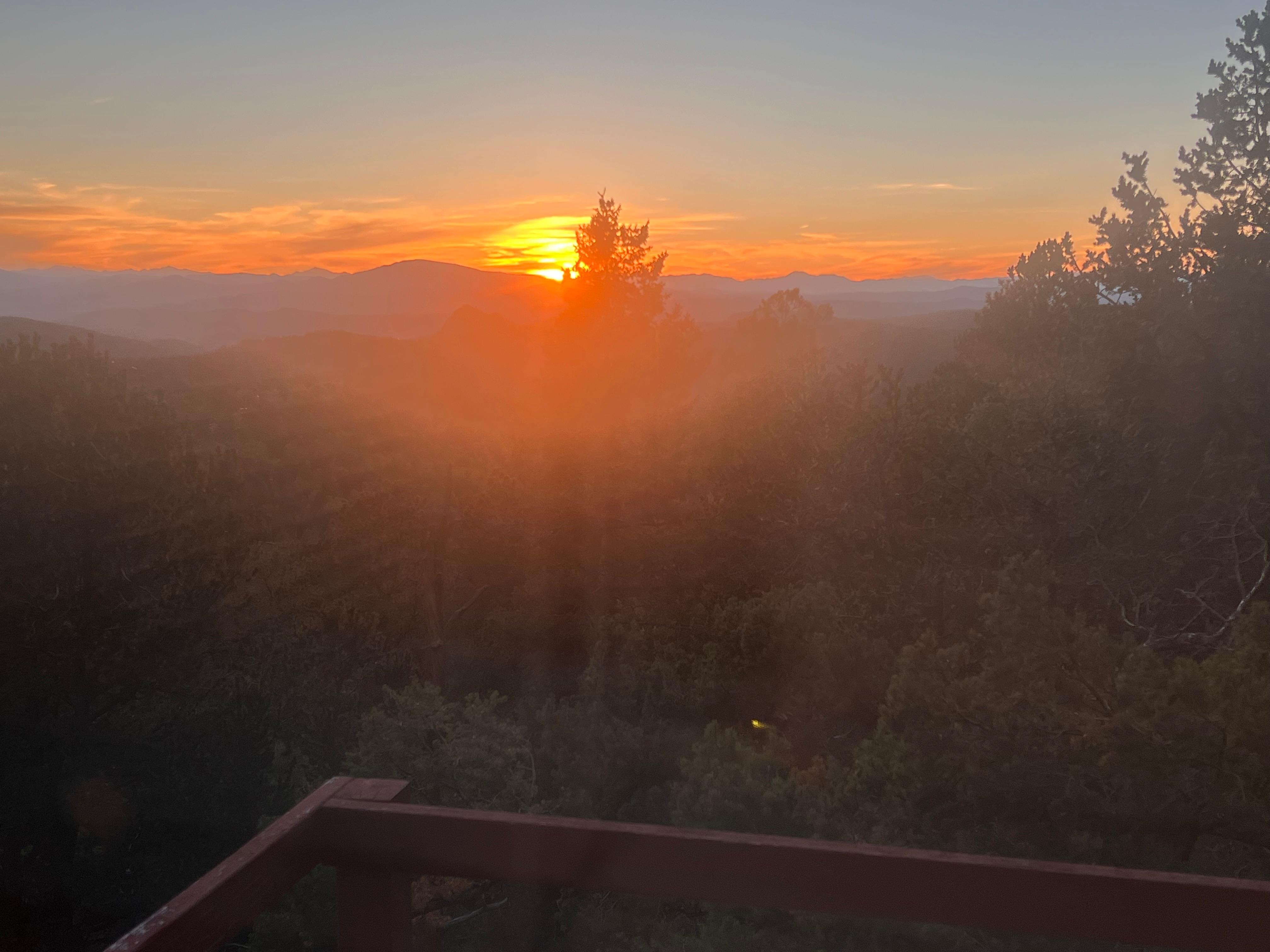 Sunset 9/19/25 from the main balcony