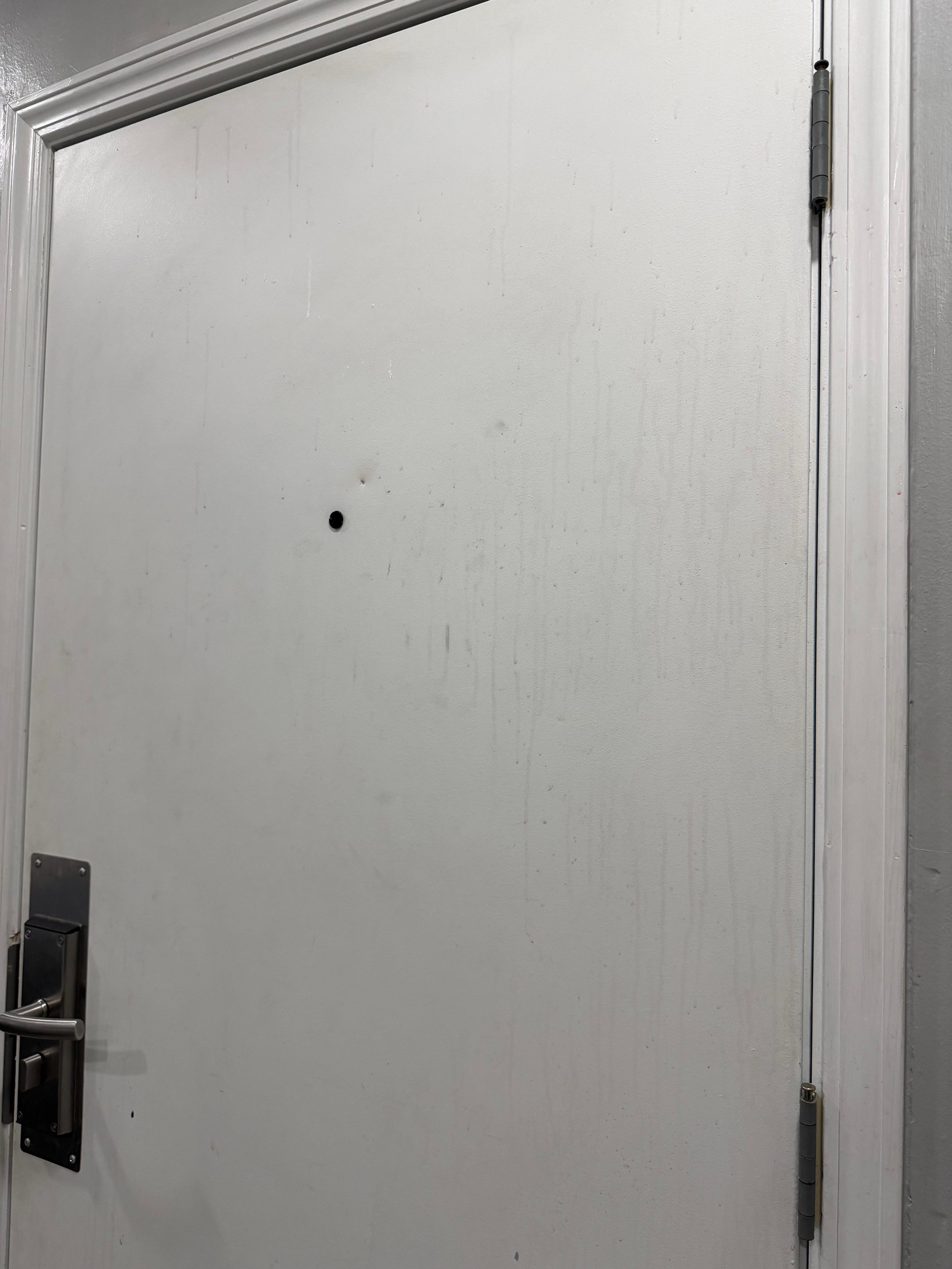 Weird stains on door