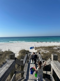 Beach across the street.