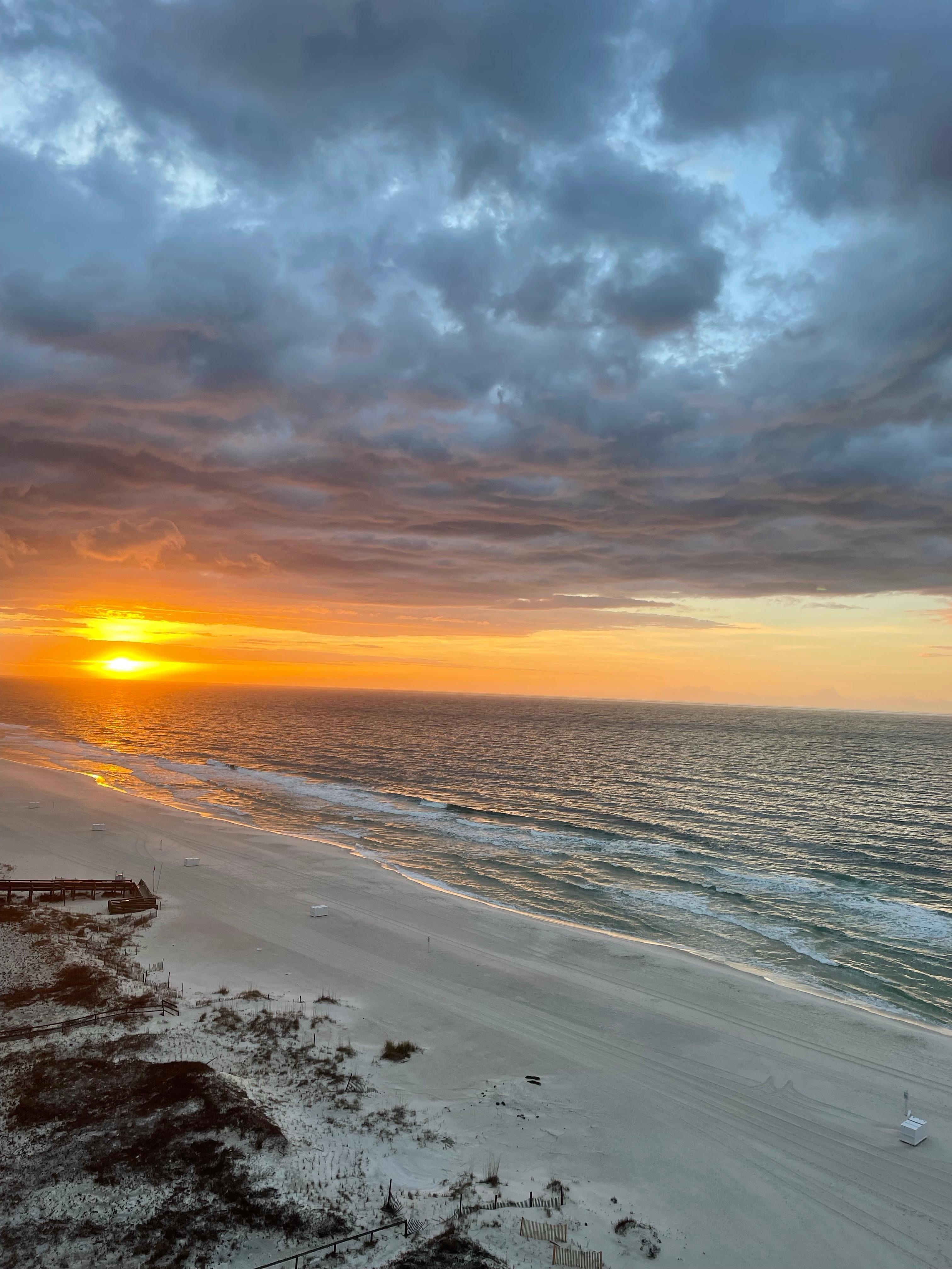 Sunrise from the balcony.