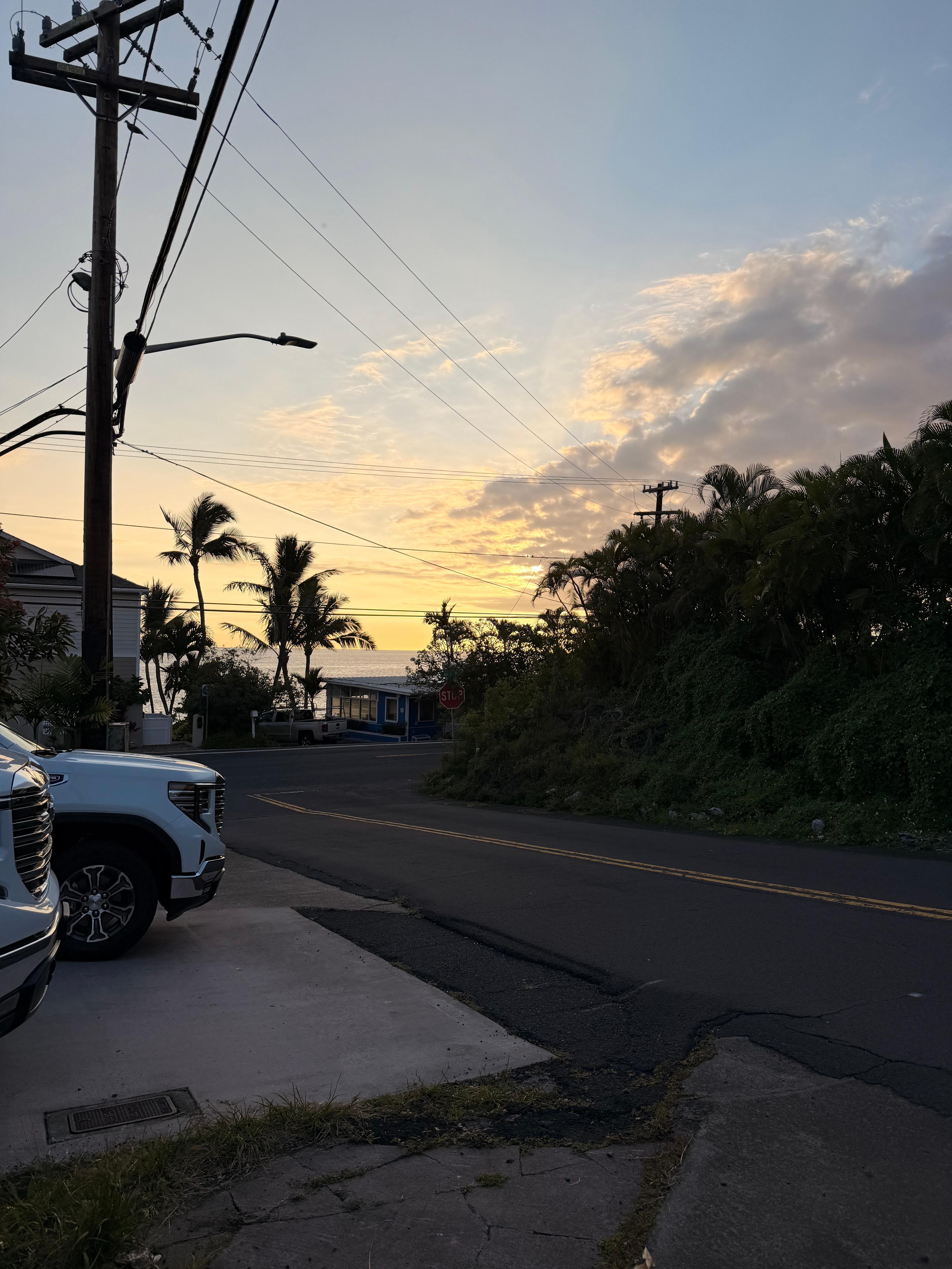 View when you walk to the street.