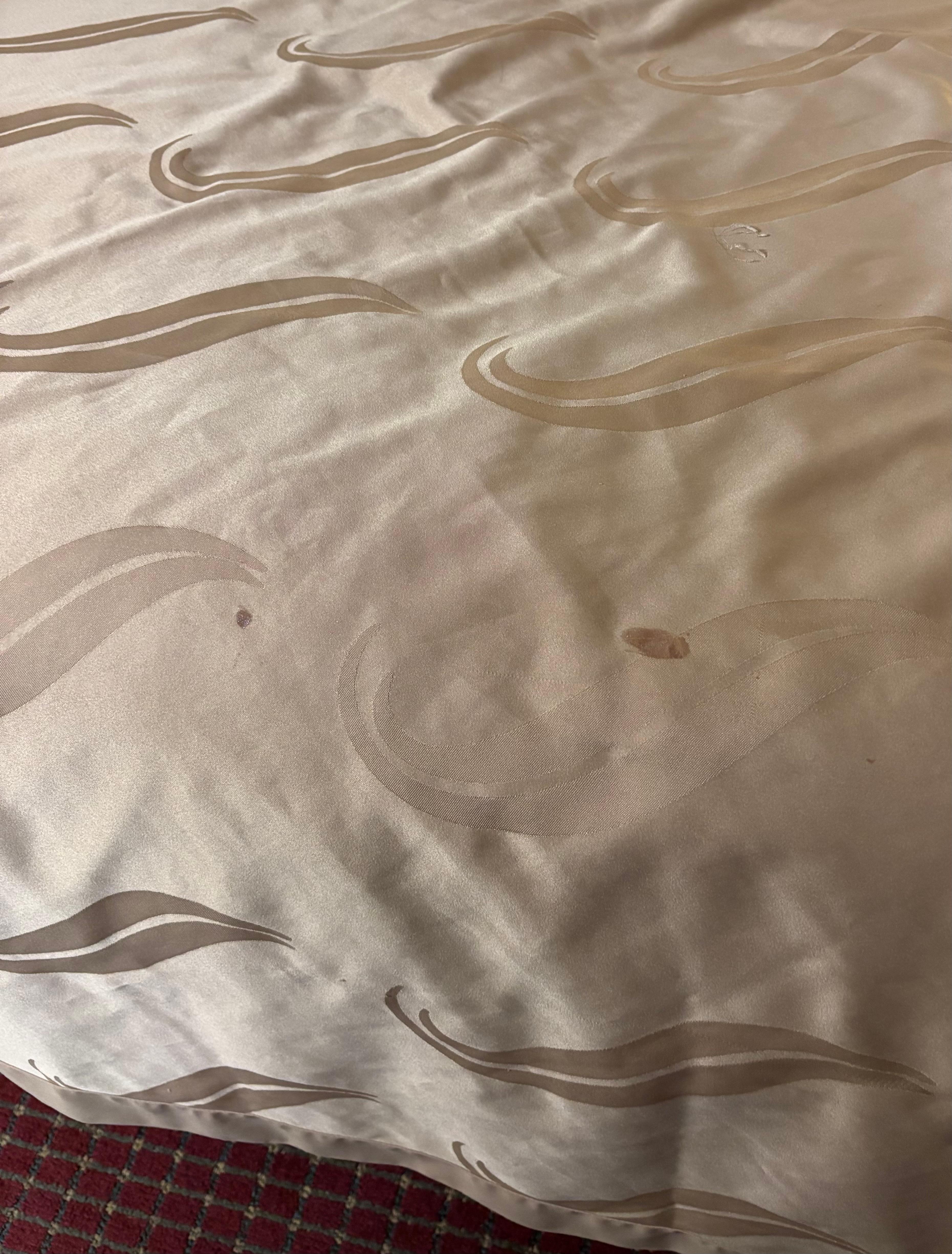 Stained bedding