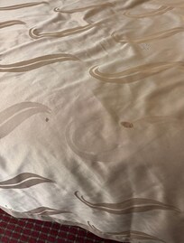 Stained bedding
