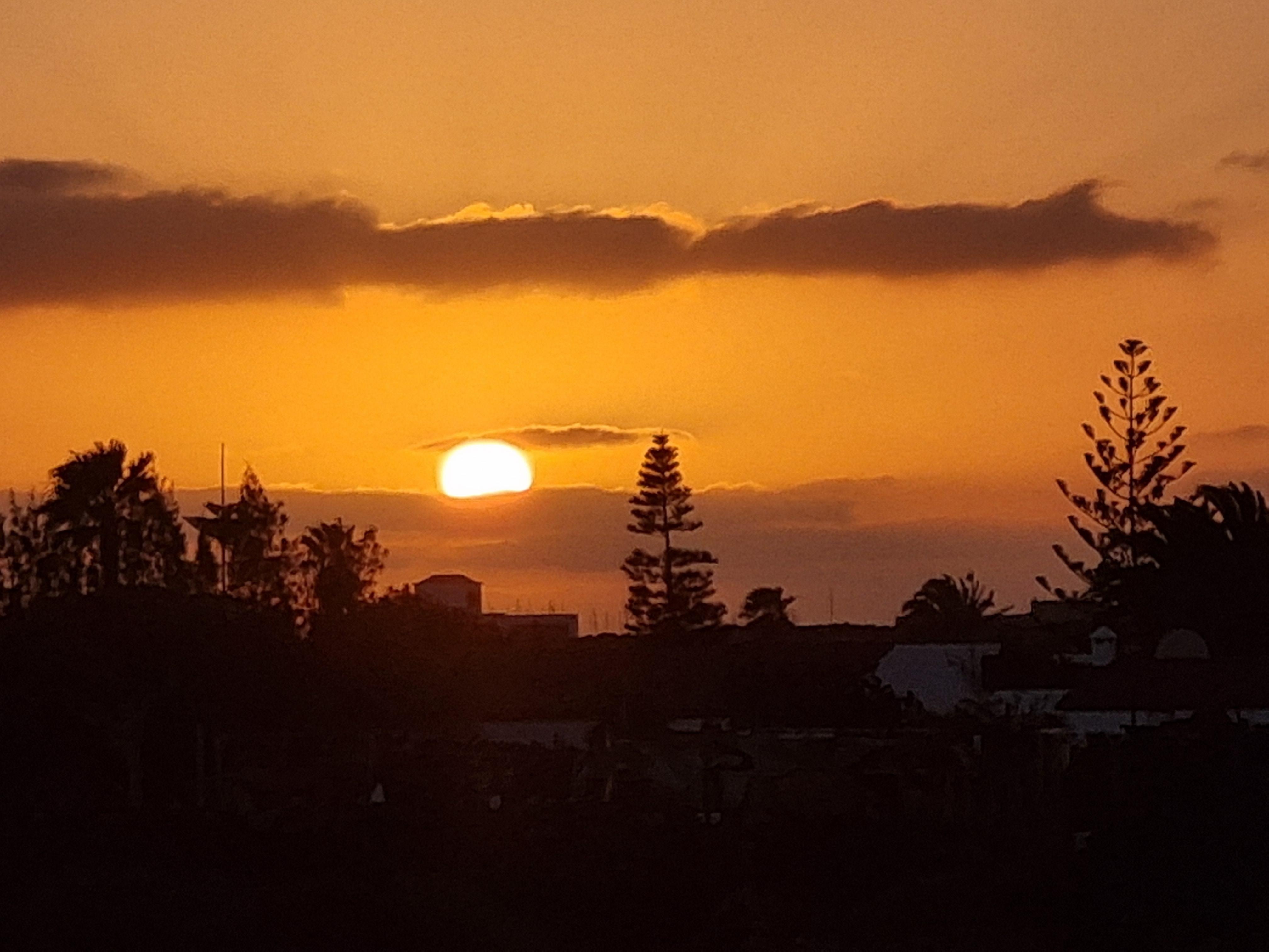 Sunset from the patio at Villa Luna