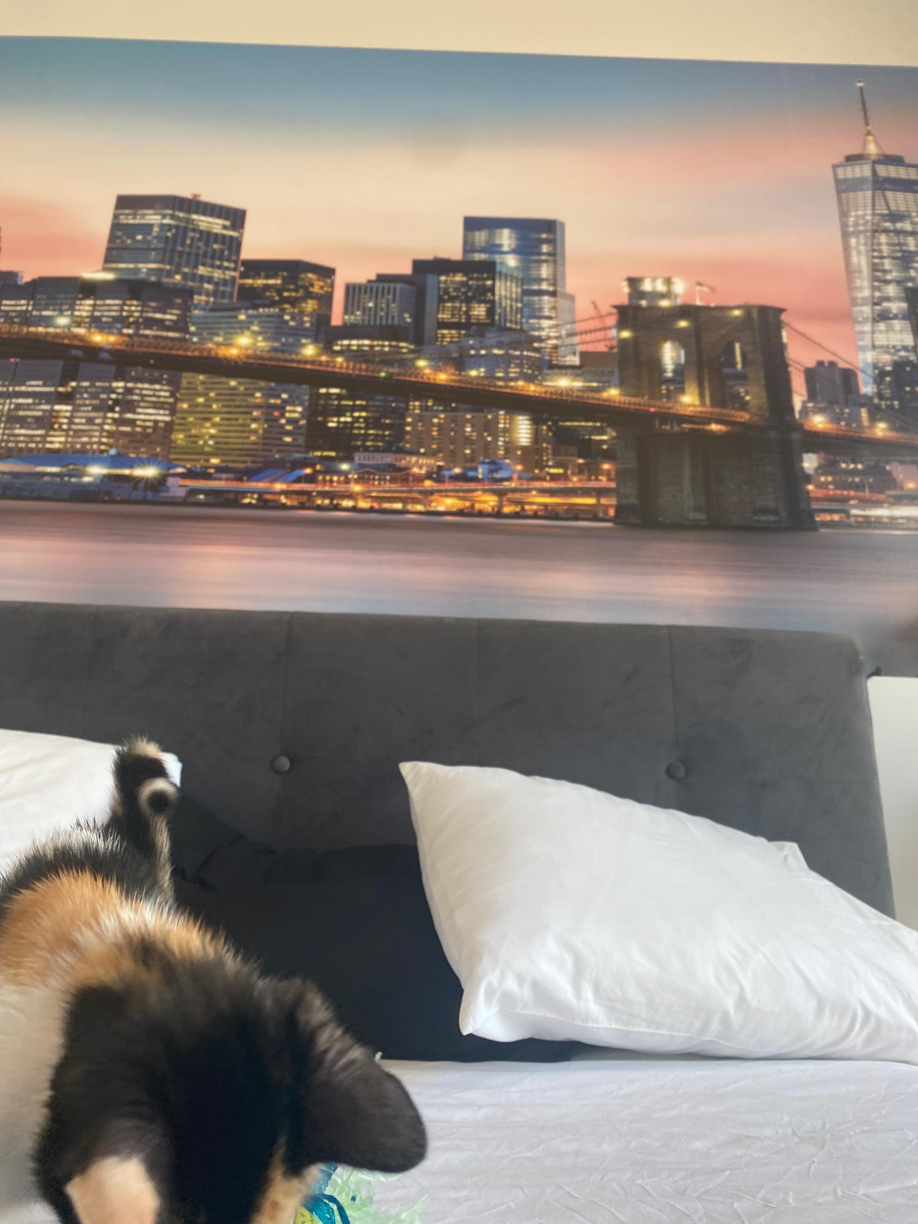 Nice painting in bedroom 