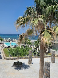 Beautiful pool and view from our balcony