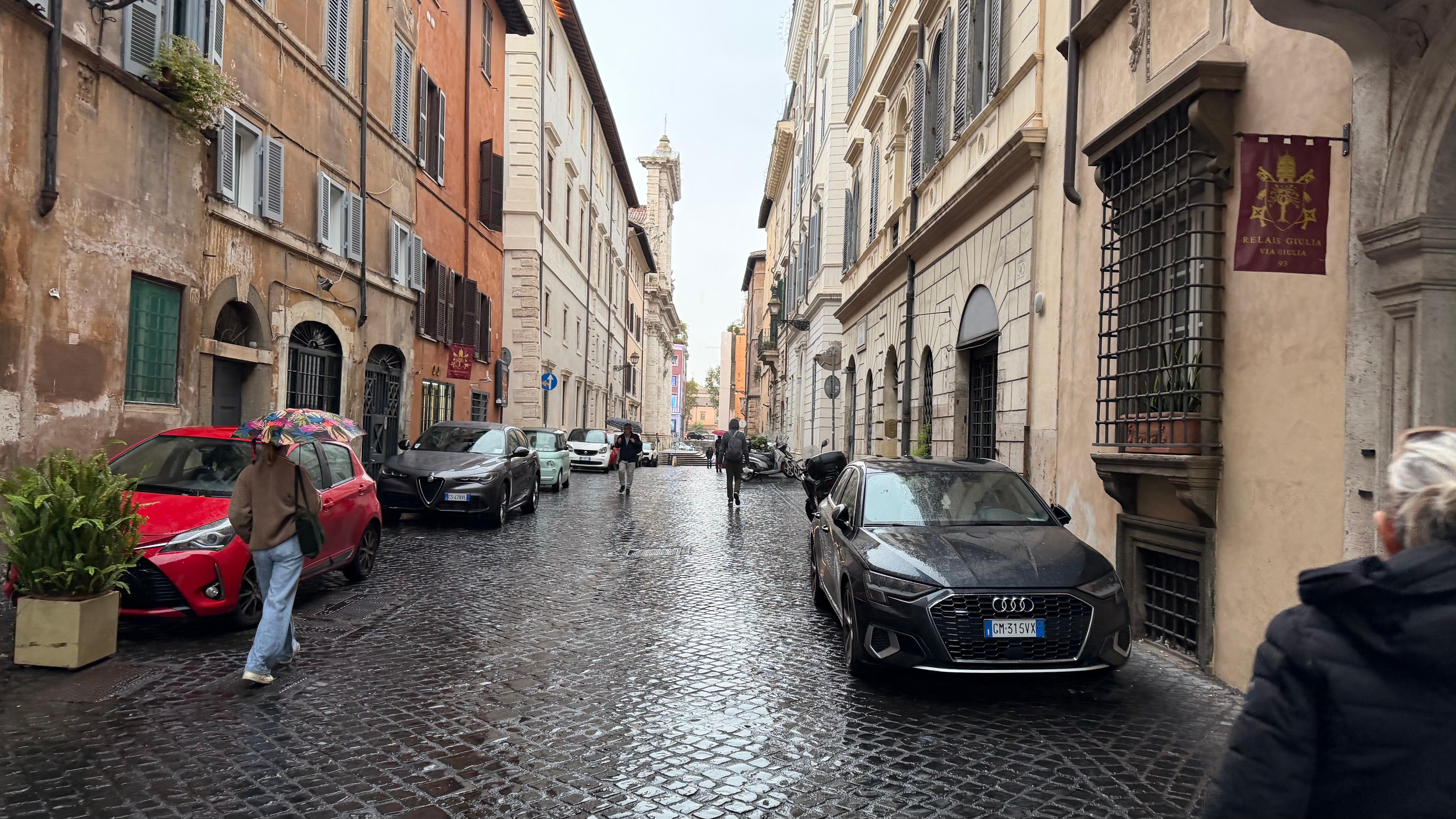 Entry to property at right, two blocks from the closest heavy traffic 