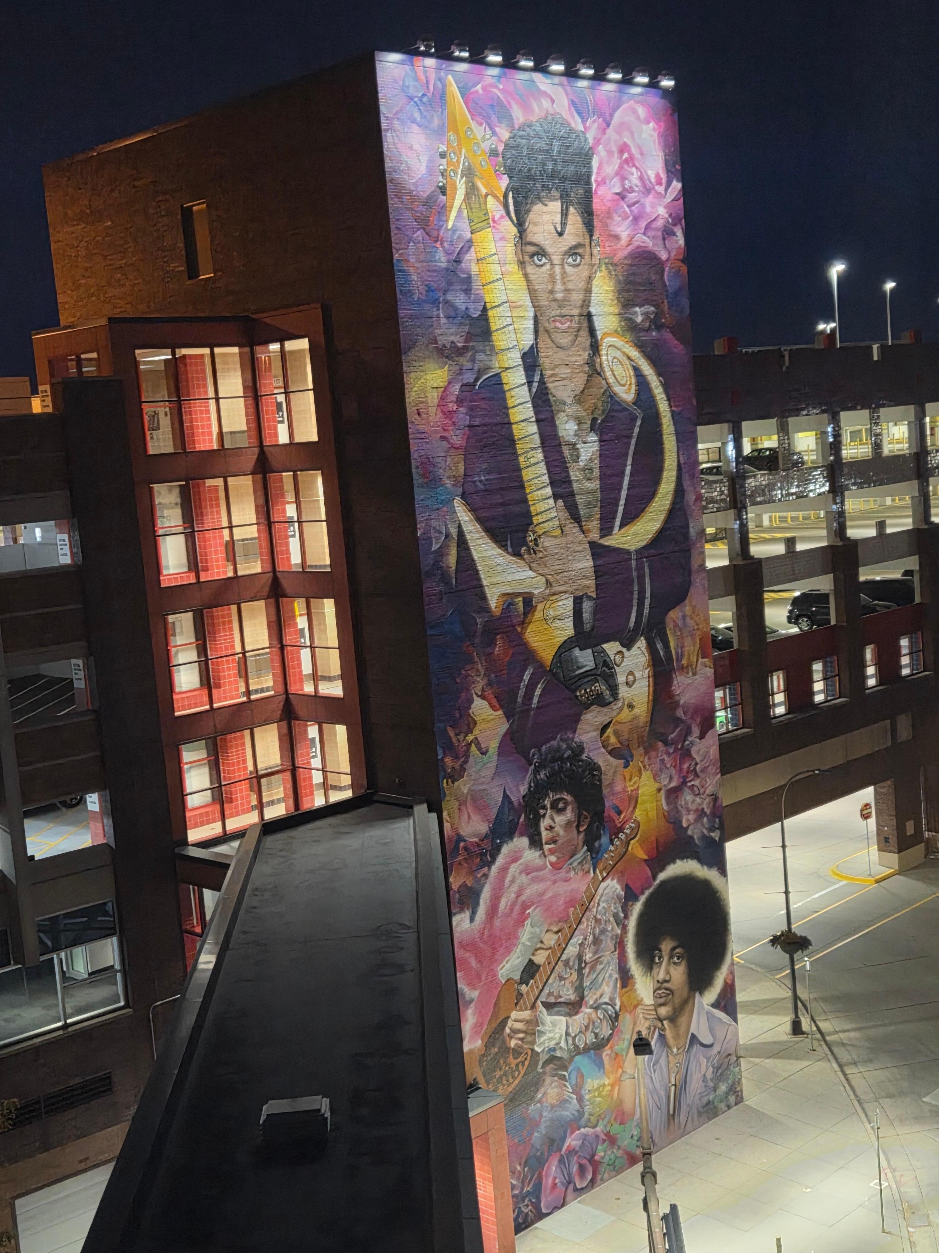 View outside our window.