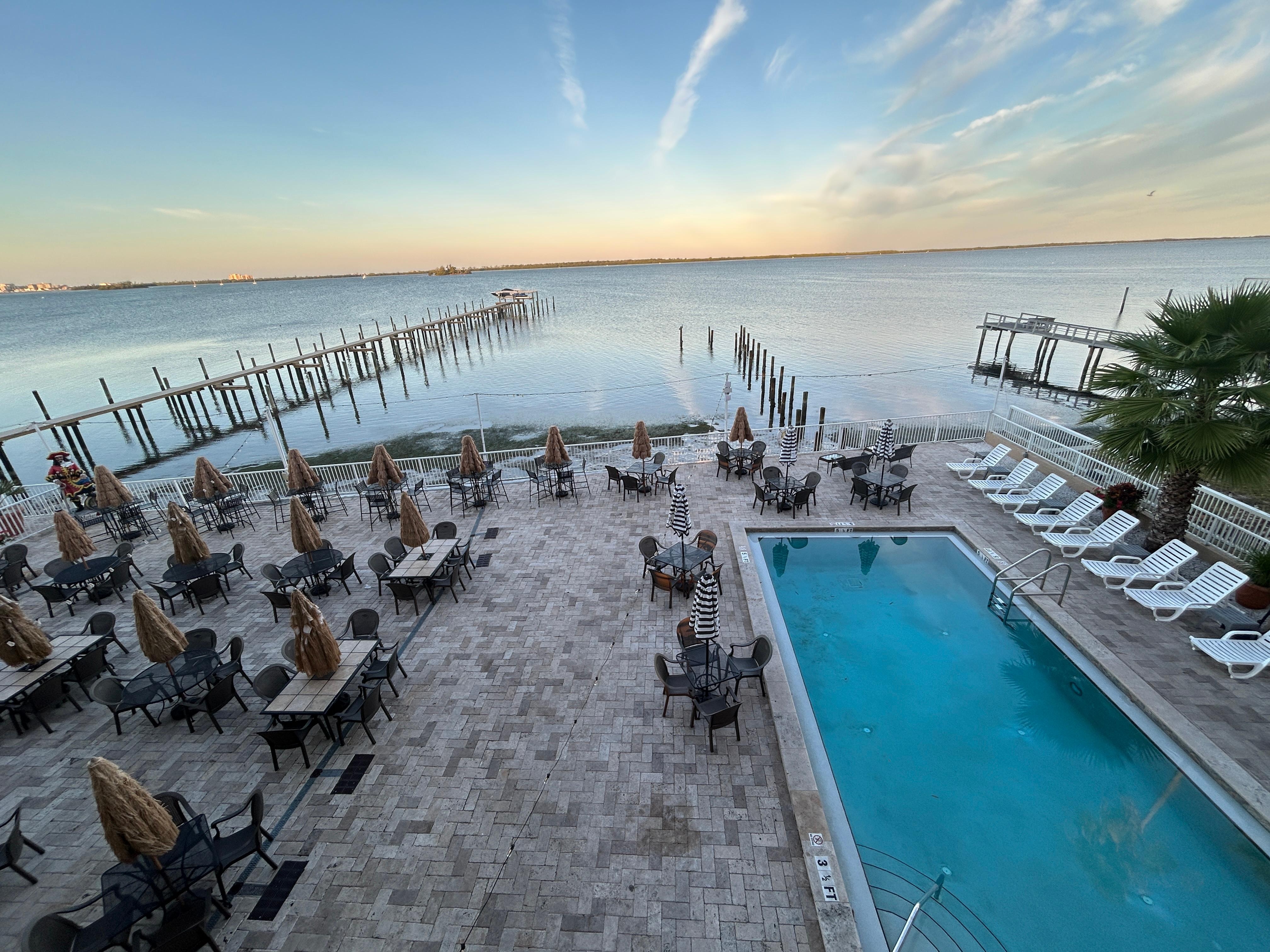 Early morning view from the balcony