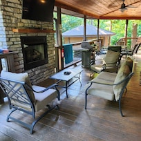The back porch
