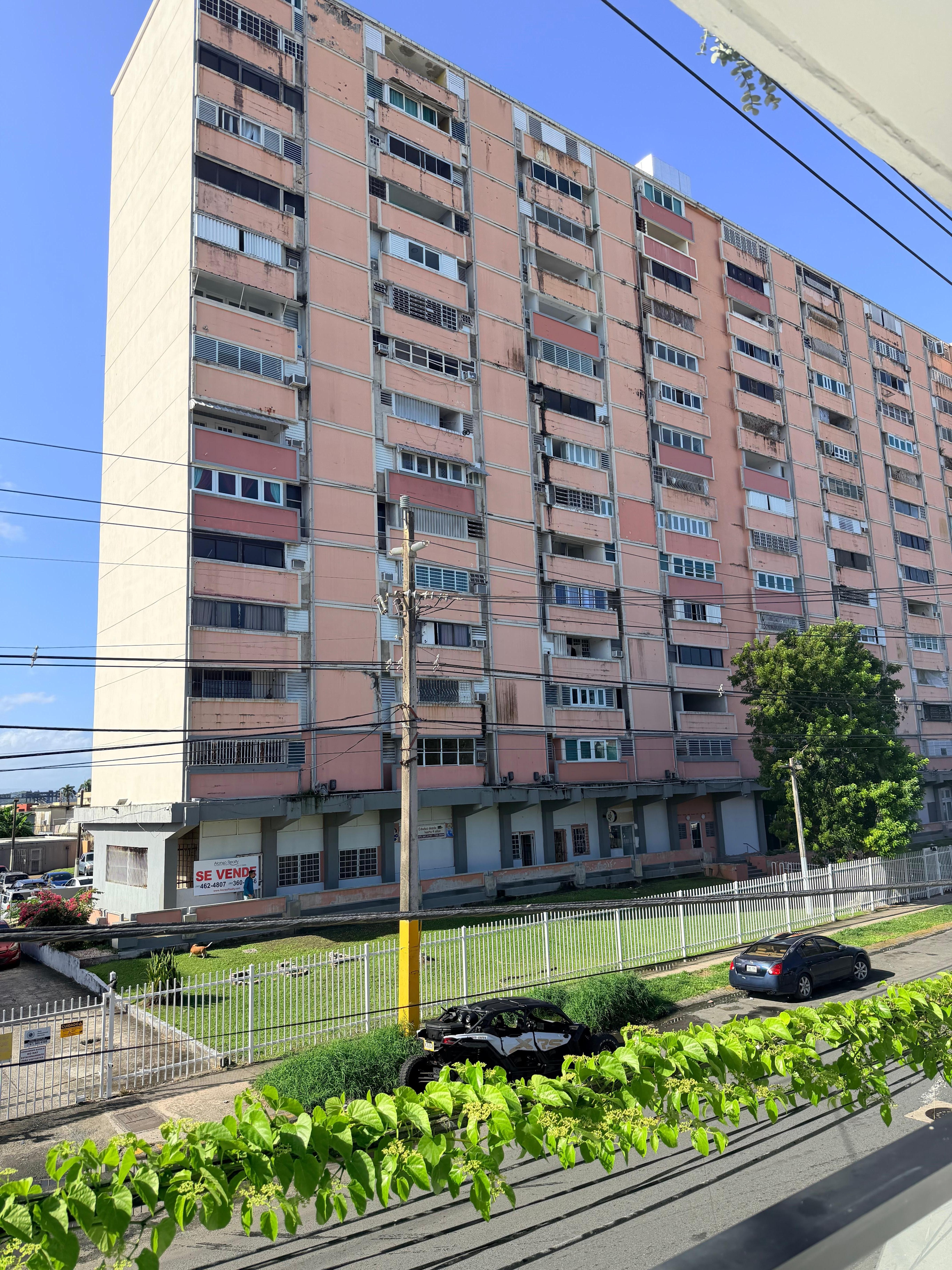 Surrounded by apartments 