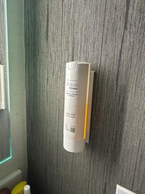 One needs to press this type of dispenser to wash your hands. No very clean process