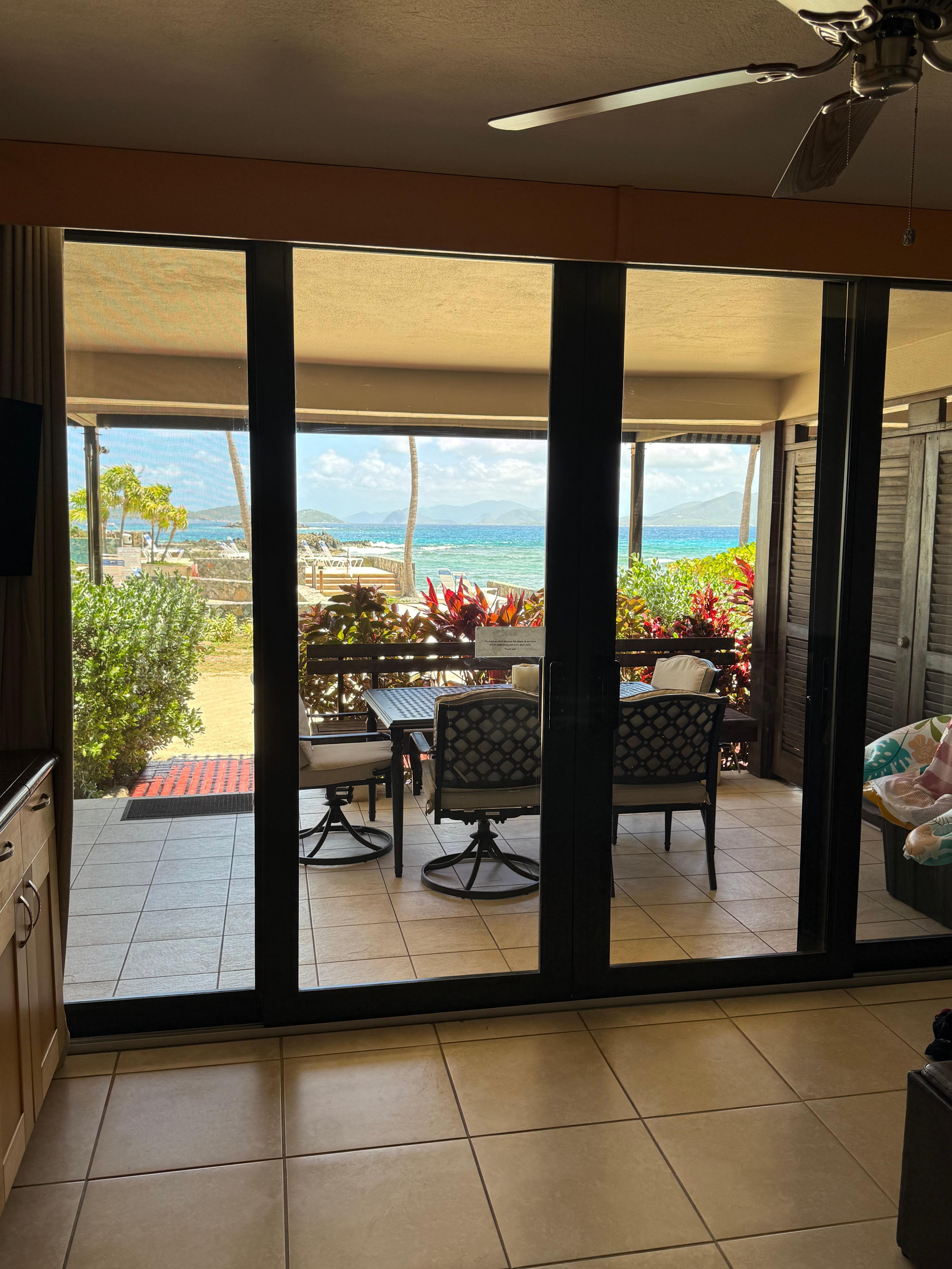 View from inside the condo. 