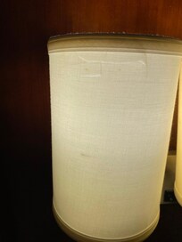Another broken/cracked lamp shade in our room.