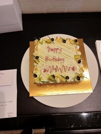 A surprise birthday cake left in my mother's room