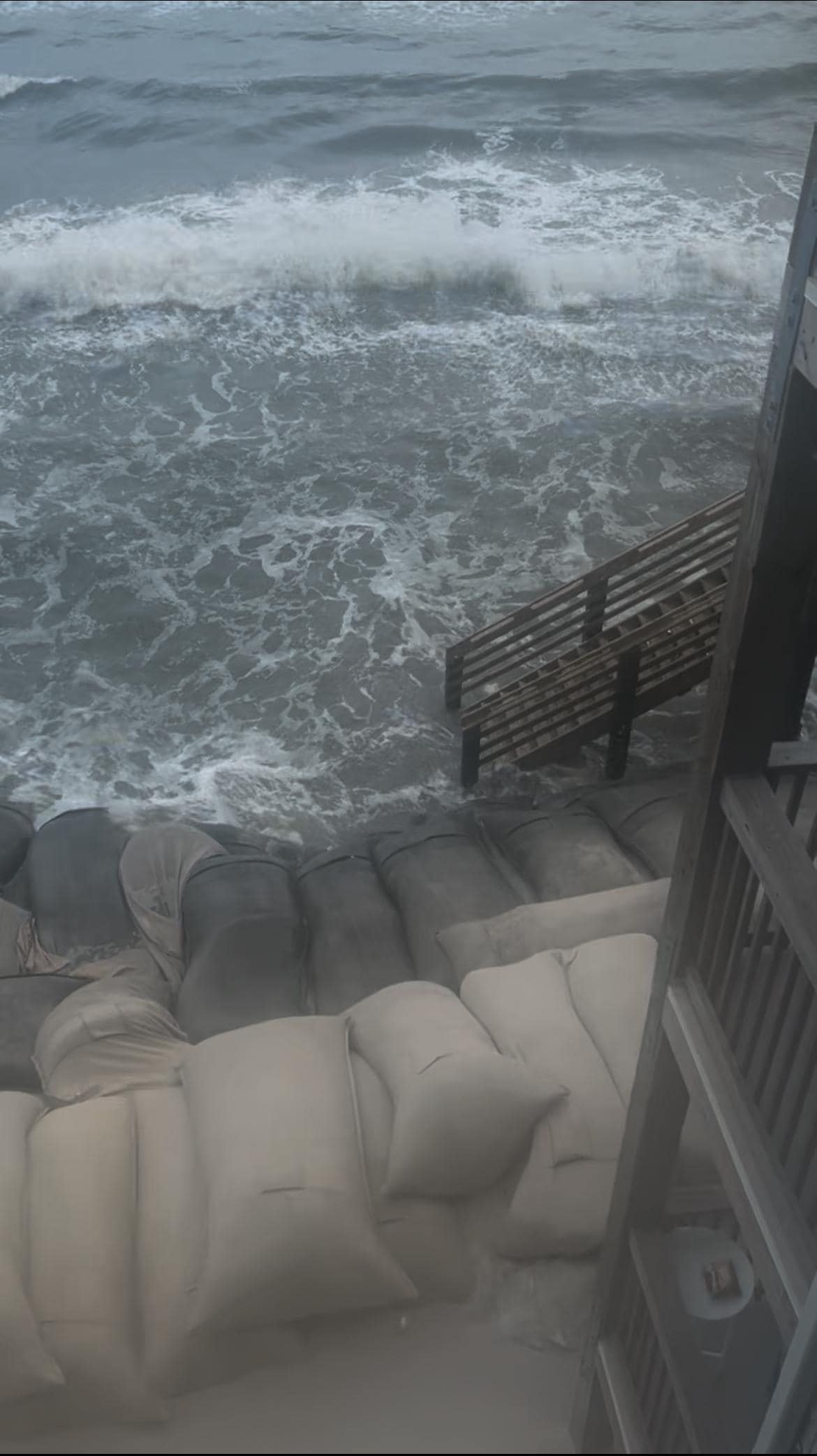 The view from the balcony 