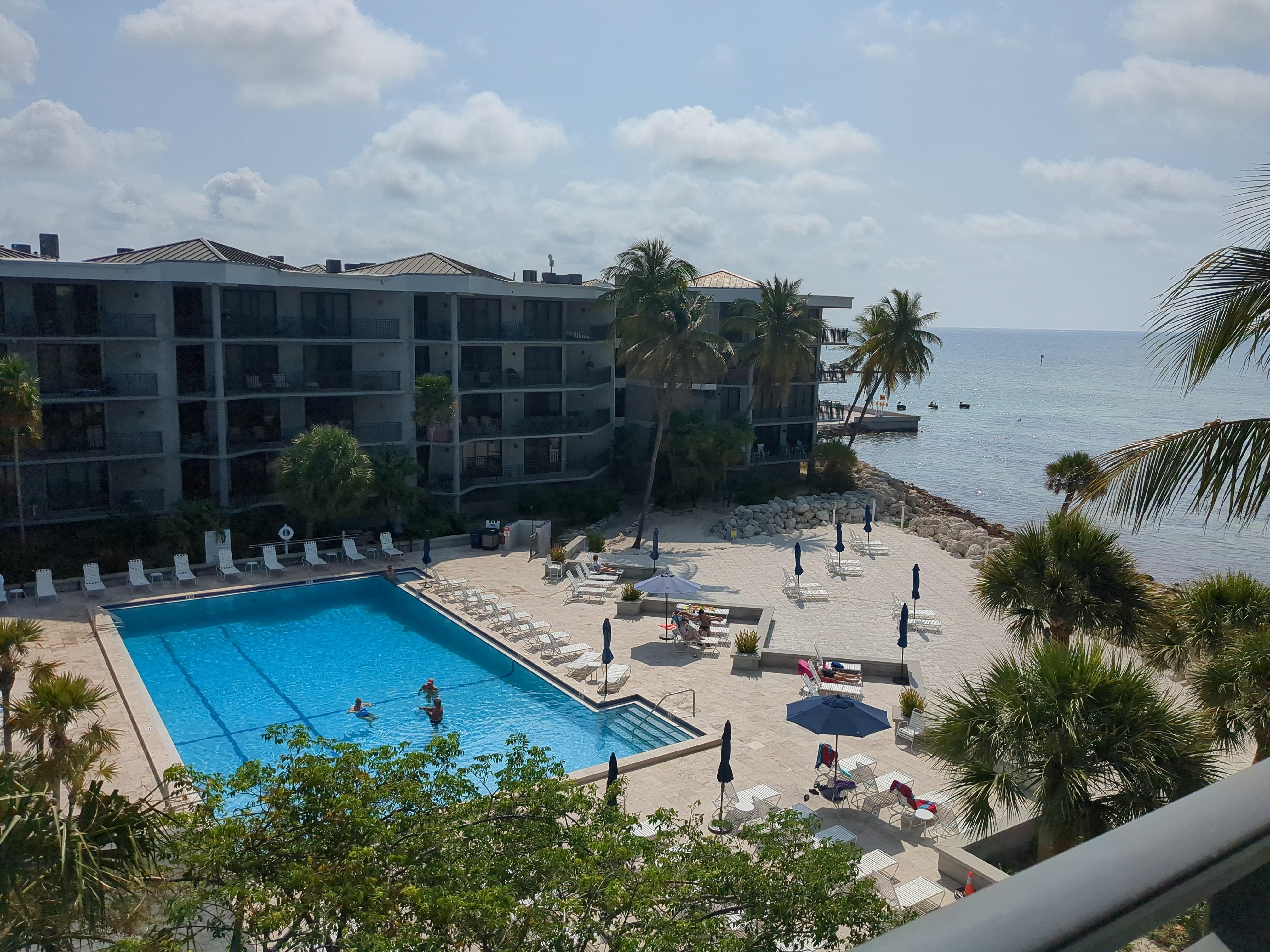 Pool view from the balcony