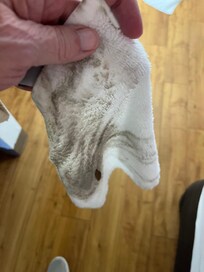 1 (ONE) wipe off the floor!!