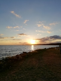 Sonnenuntergang am Haff