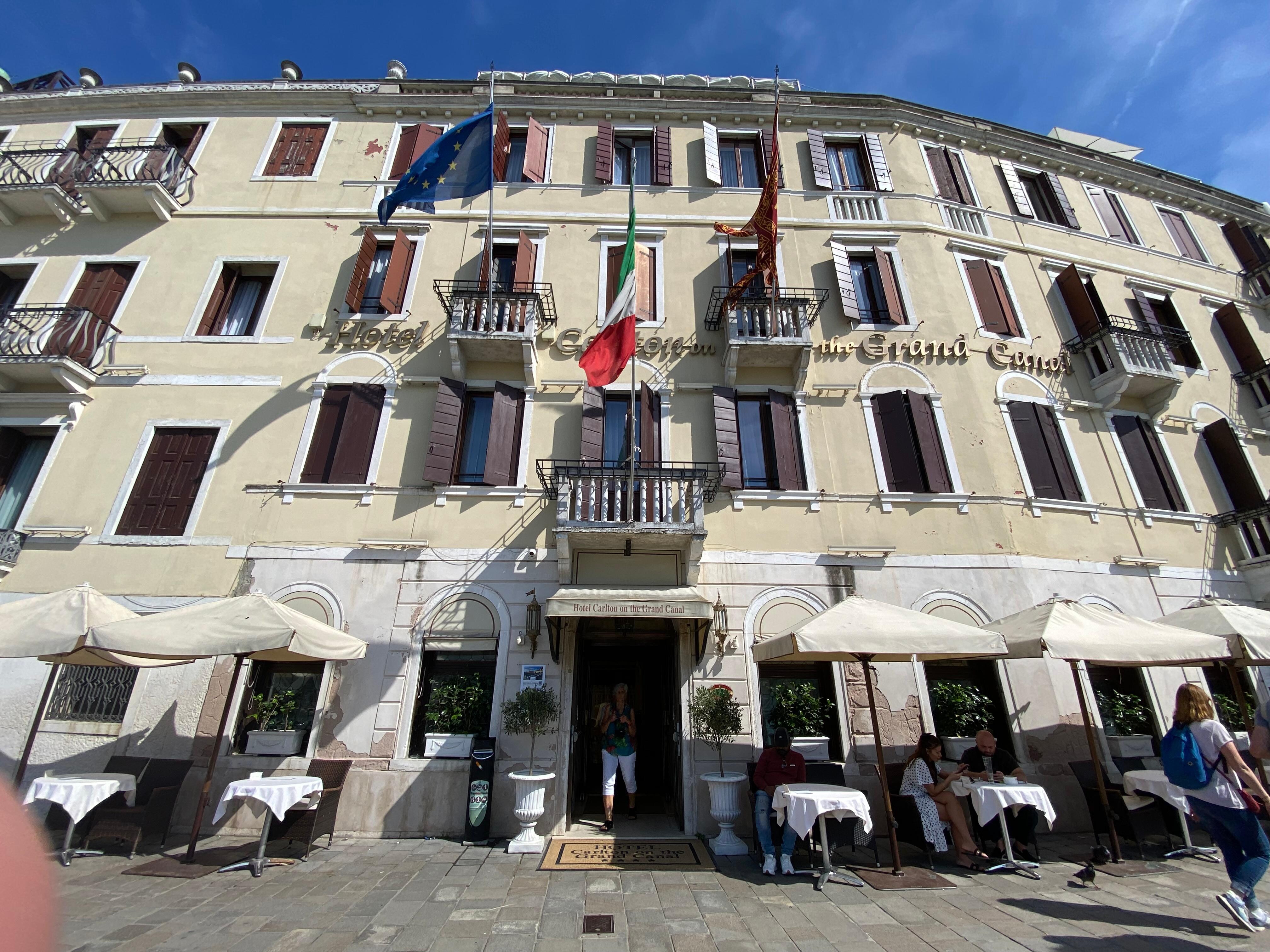 The front of the hotel