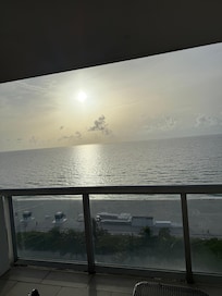 View from an oceanfront balcony