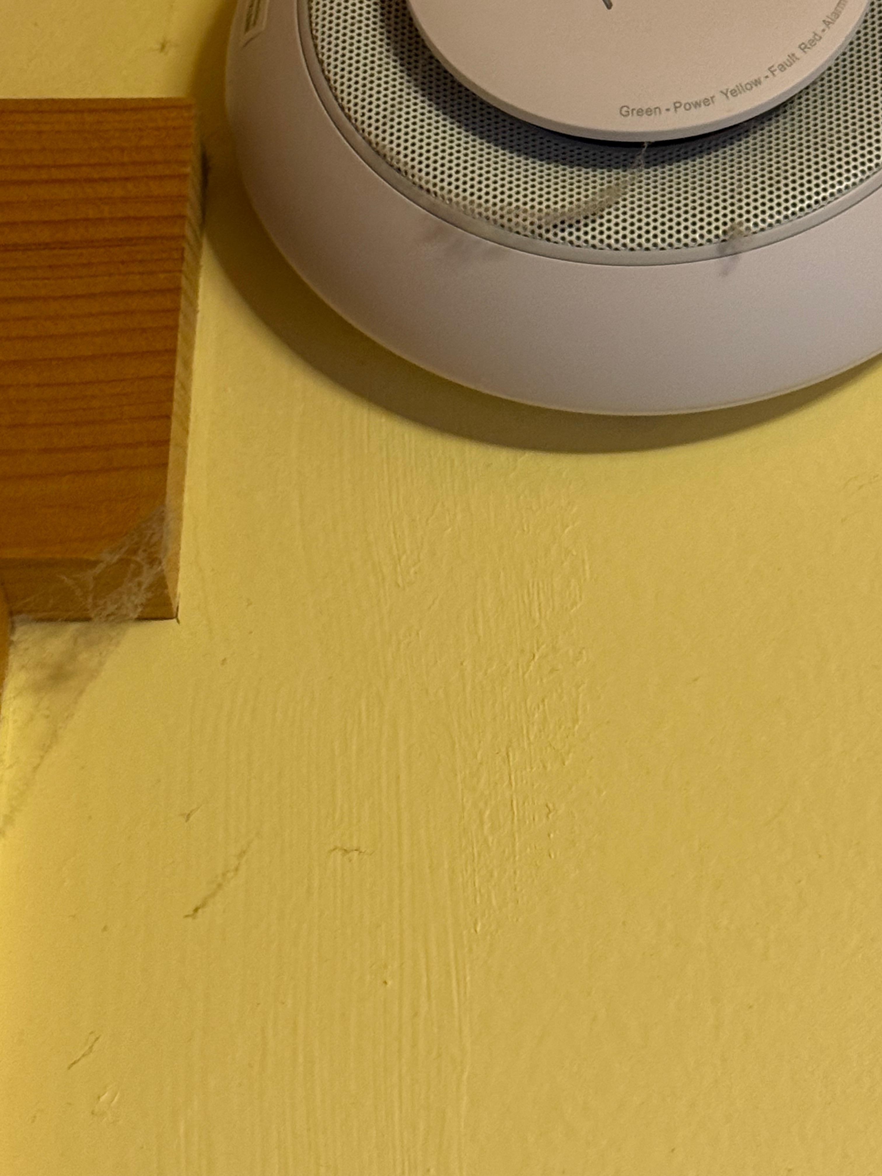 Cobwebs in the upstairs bedroom