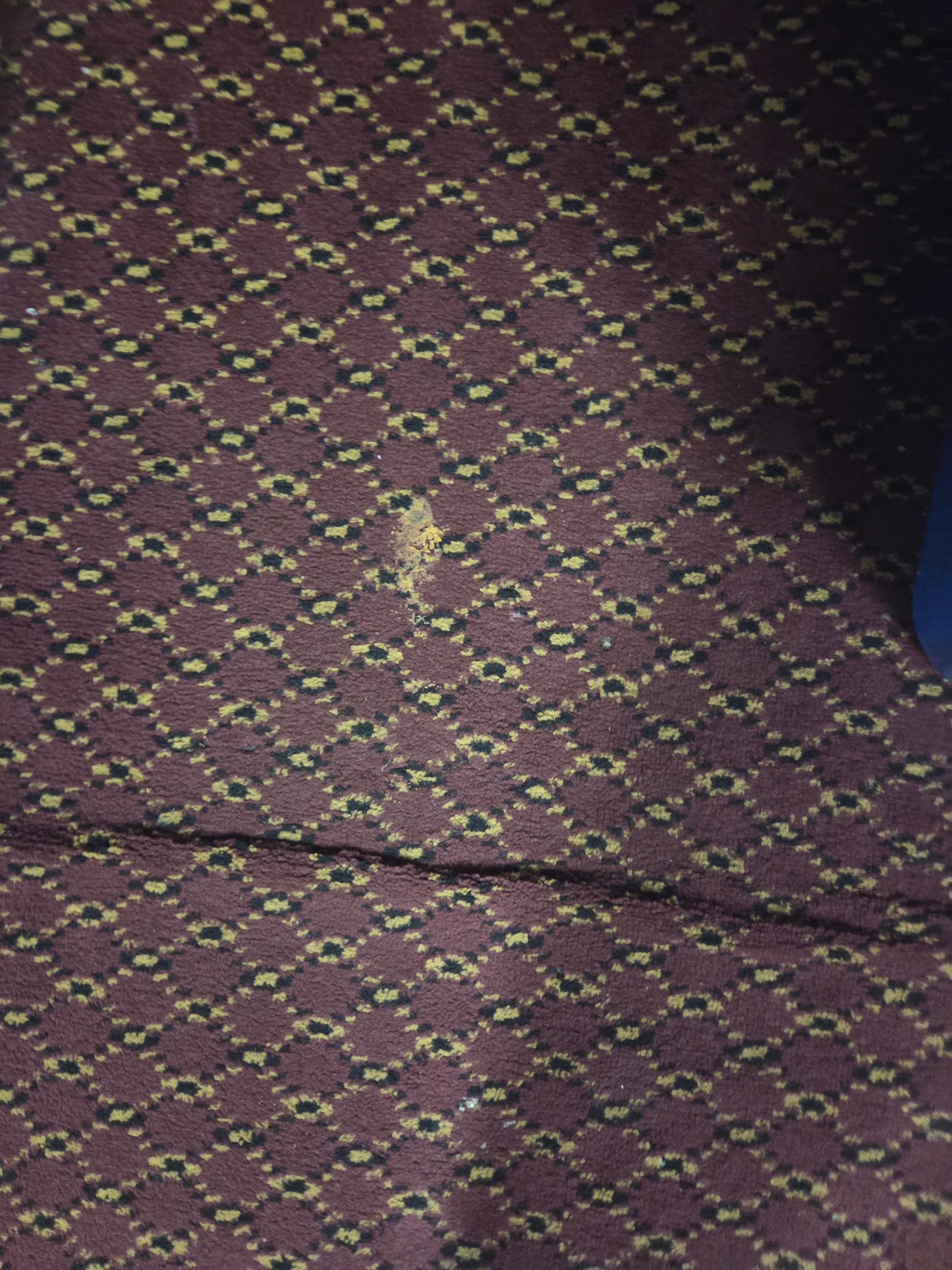 Strange brown powder on carpet