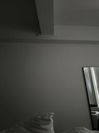 This is where the tv should’ve been in our bedroom 😩