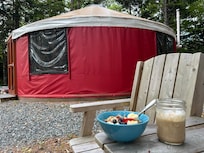 A delightful spot to enjoy a cappuccino and a bowl of oatmeal!