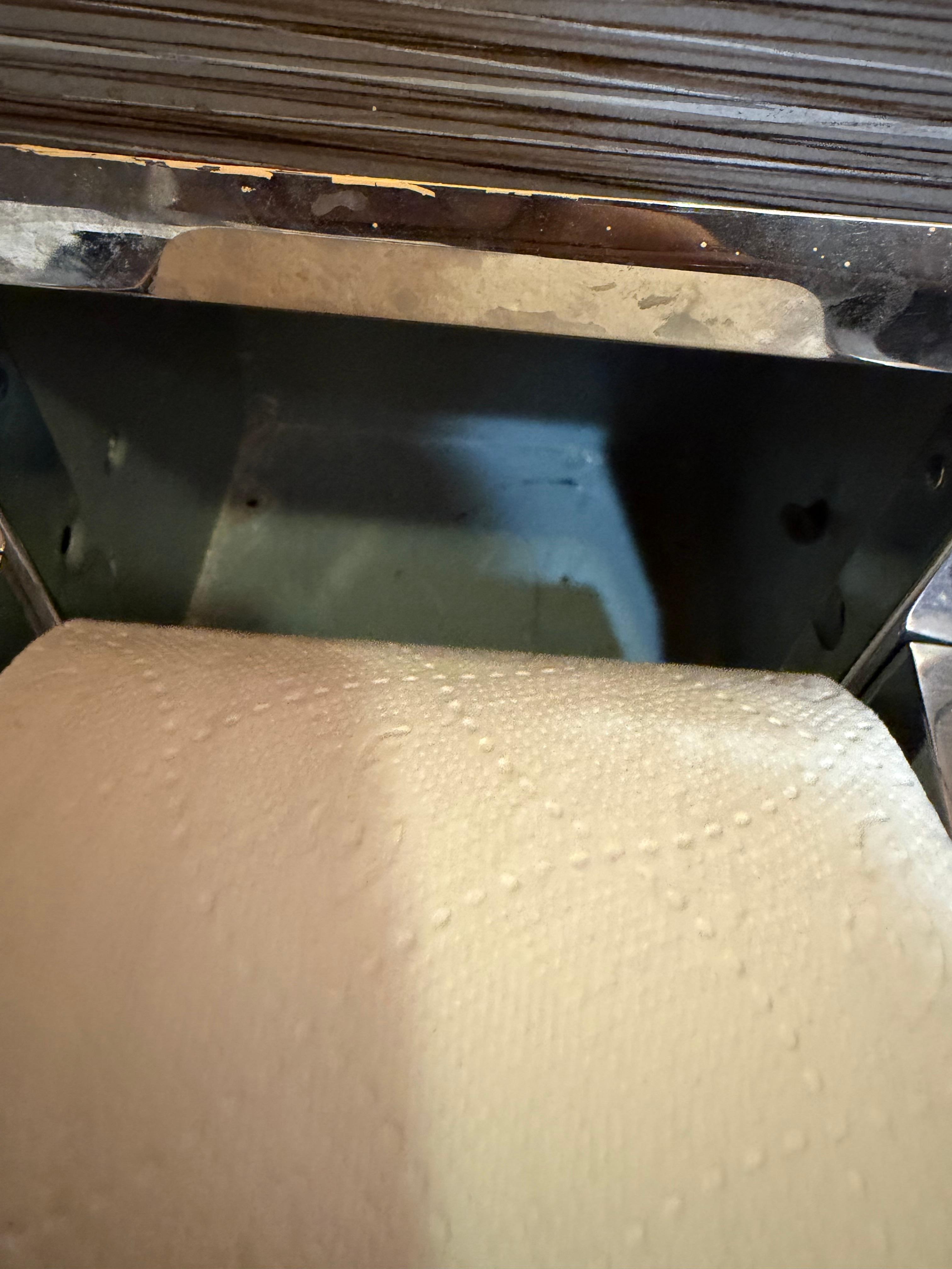 Not clean at all. Has some patota chips inside . 