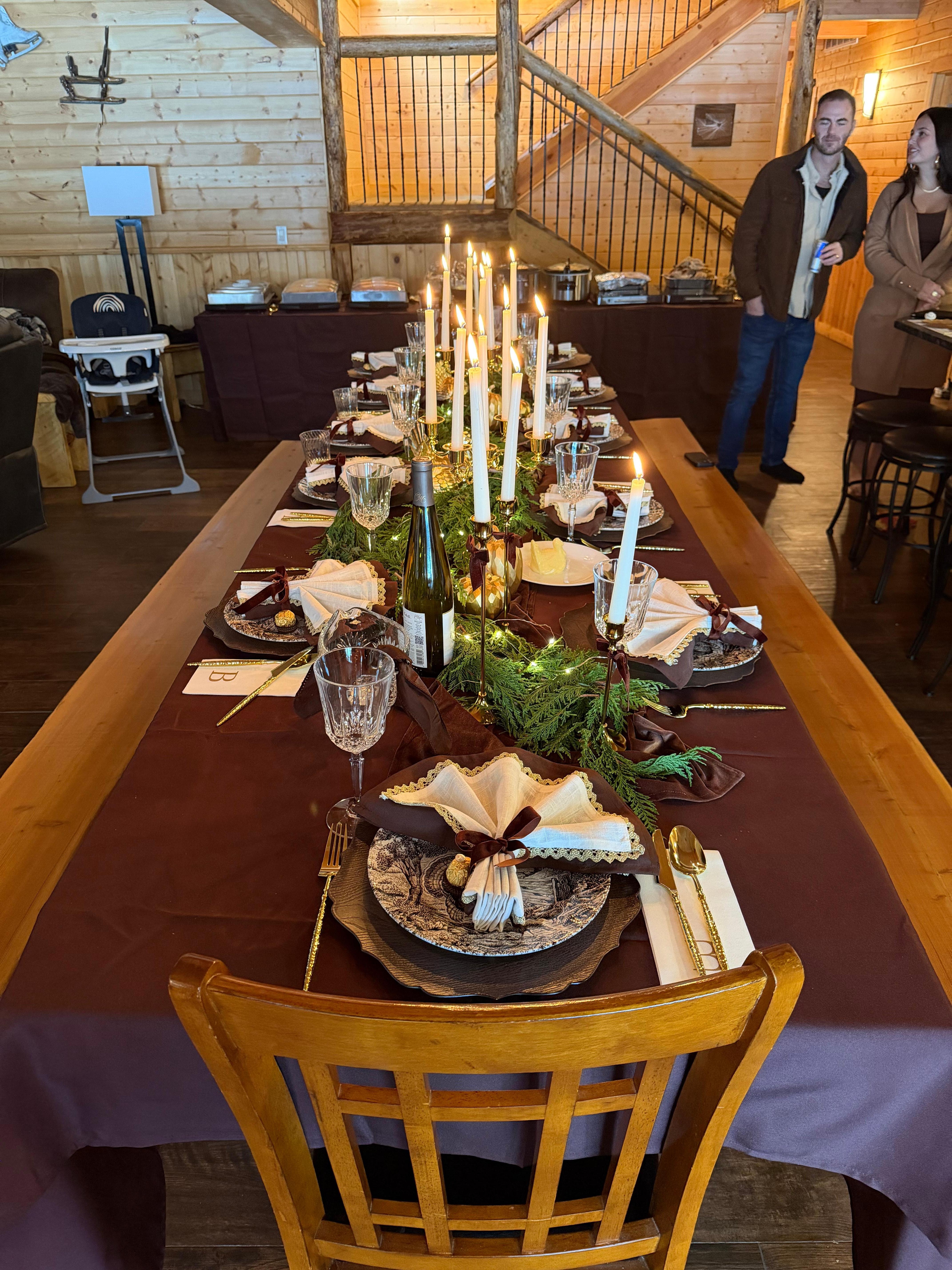 Our table setting for thanksgiving 