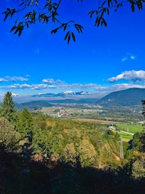 View from the top of the forest walk behind the Hotel Nox