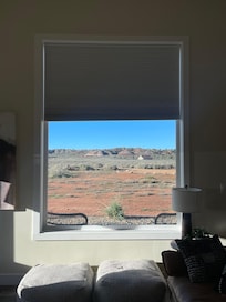 Watched the sunrise out this window every morning at 7:25am w a cozy blanket and cup of joe.