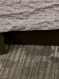Hey—-you asked- this is the bed frame- it’s not secure